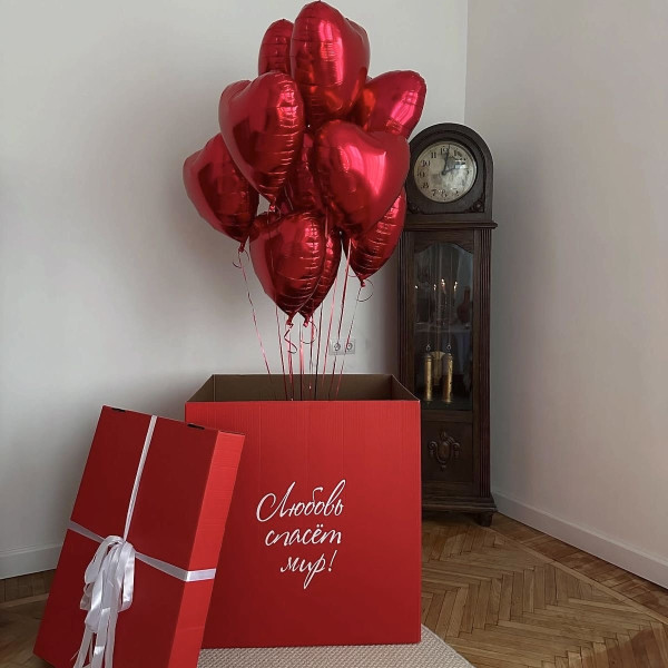 Сет сердець в коробці 