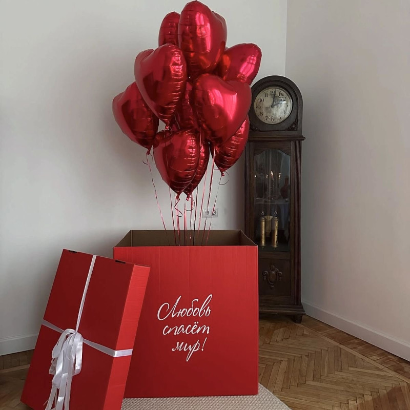 Сет сердець в коробці 