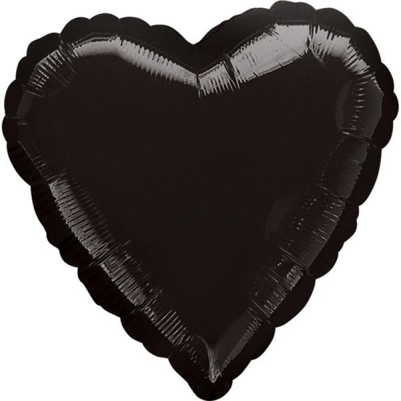Heart black pastel