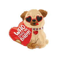 Цуценя в окулярах - Who loves ya. Baby 50 x 48 см