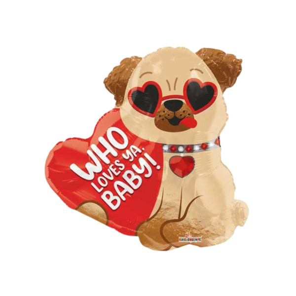 Цуценя в окулярах - Who loves ya. Baby 50 x 48 см