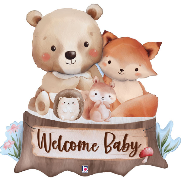 Лісові друзі Welcome Baby бохо  74x73 см